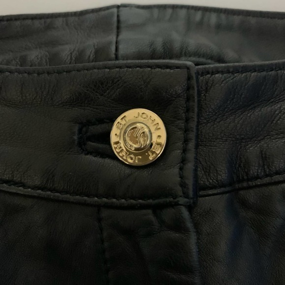 ST. JOHN COUTURE Vintage Leather Pants Slacks - Picture 3 of 11